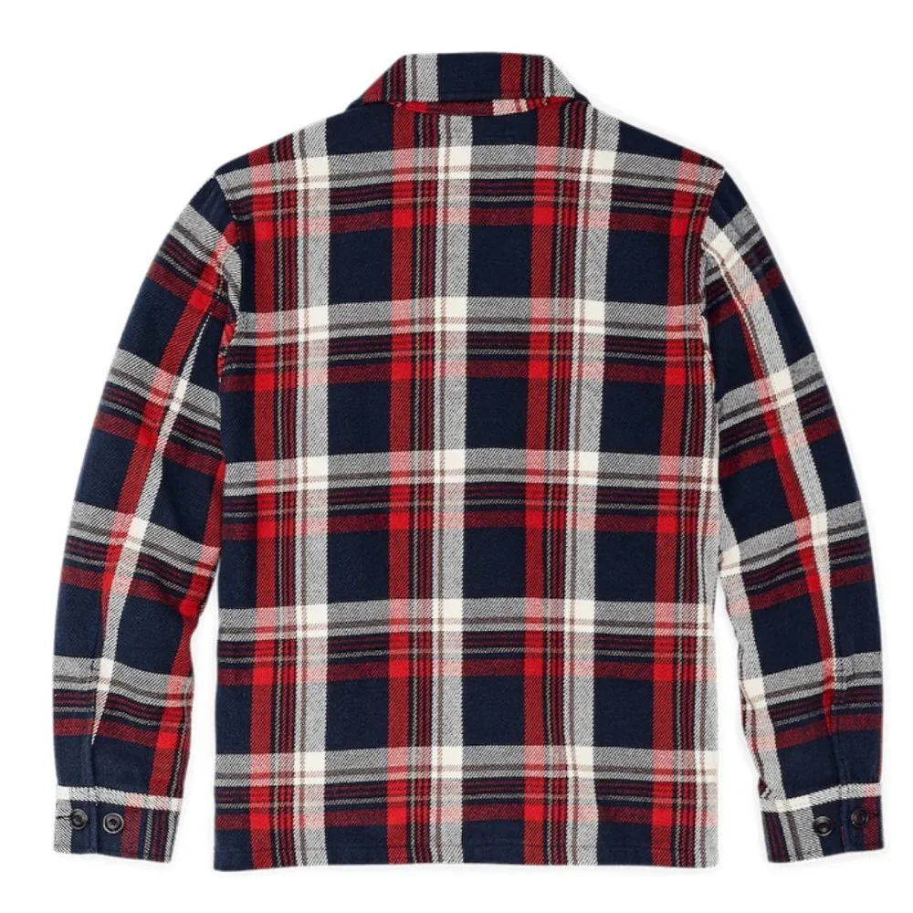 Filson Deer Island Ranch Coat Jacket in Navy Red Plaid NEW! $245 Mens Small - Picture 3 of 6